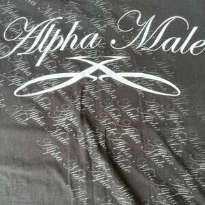 ALPHA MALE,  T-shirt, short sleeve, crewneck, men's size XL